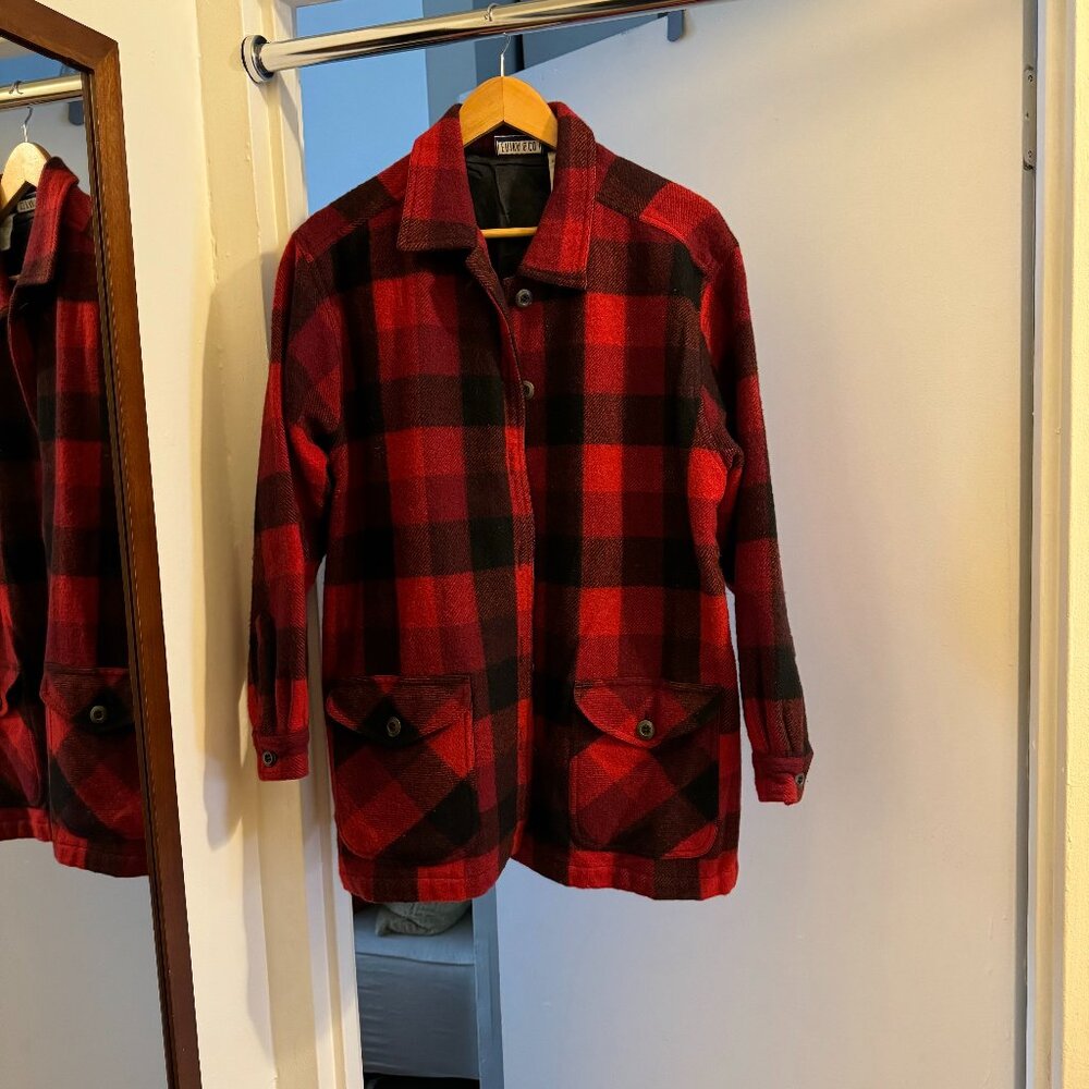 Red and Black Plaid Jacket